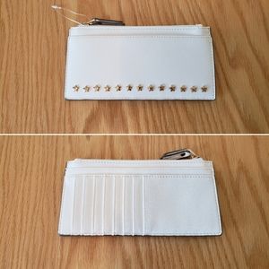 White card case with stars